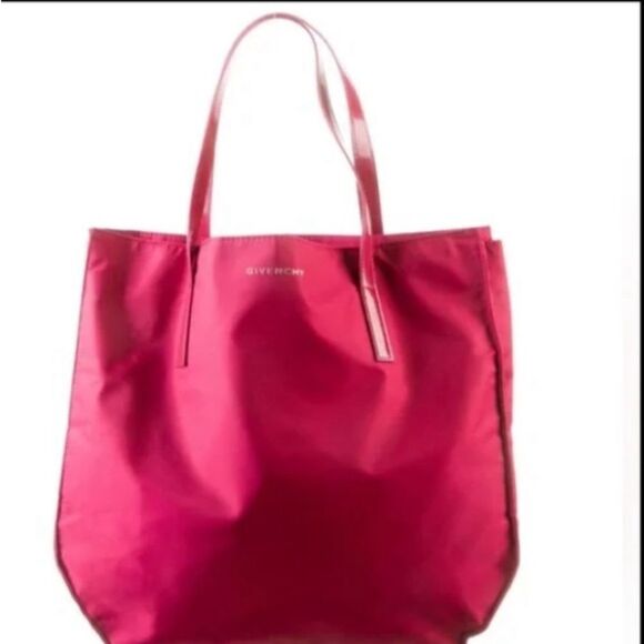 Authentic 🌺Givenchy🌺 Nylon Fuscia Pink Tote Bag EUC - Picture 5 of 11